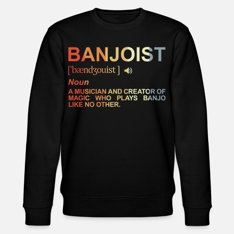 Banjoist Wörterbuch - Stanley/Stella Unisex Bio-Sweatshirt CHANGER  - Schwarz