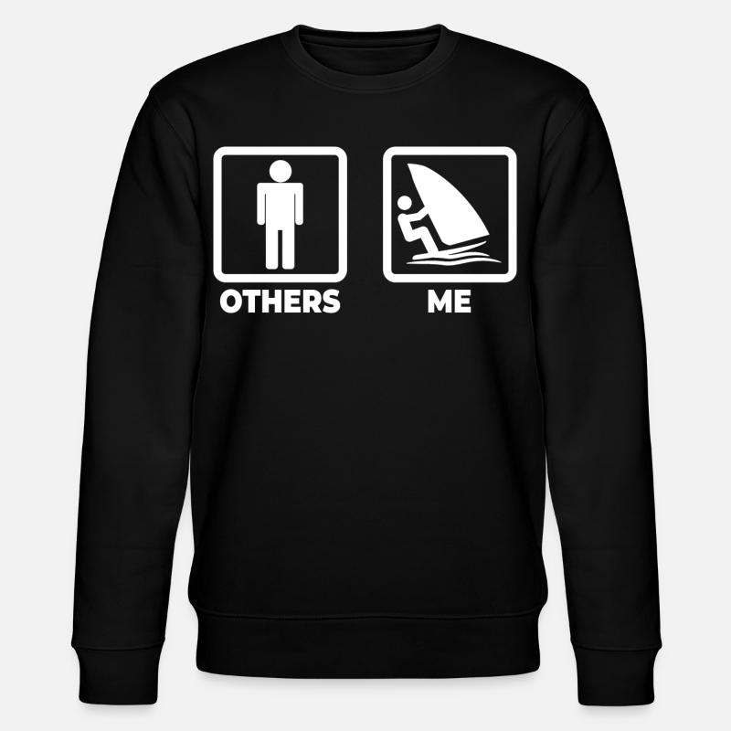 Drôle de planche à voile - Sweat bio CHANGER Stanley/Stella Unisexe - noir