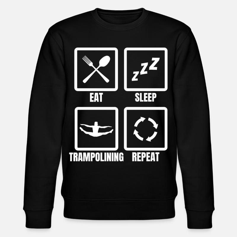 Trampolinist Routine - Stanley/Stella Unisex Bio-Sweatshirt CHANGER - Schwarz