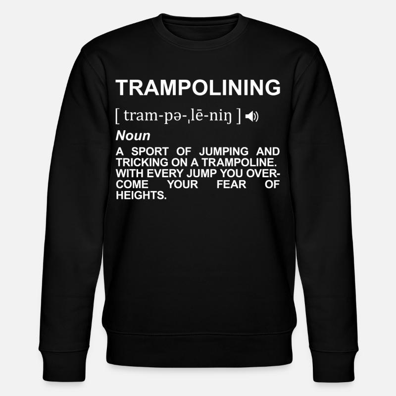 Trampolinspringen Bedeutung - Stanley/Stella Unisex Bio-Sweatshirt CHANGER  - Schwarz