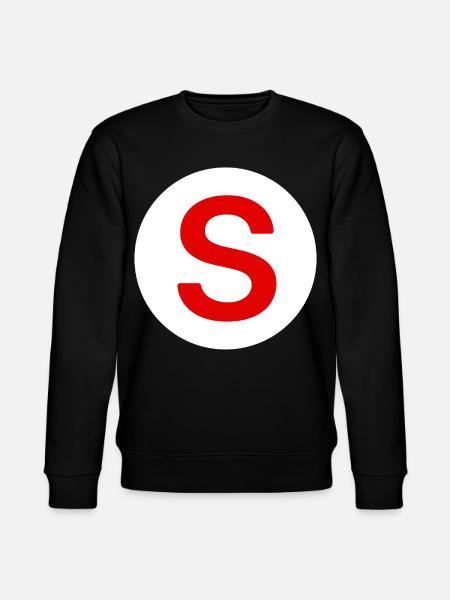 Car, senior on board sticker - Stanley/Stella CHANGER Unisex Organic Sweatshirt - black