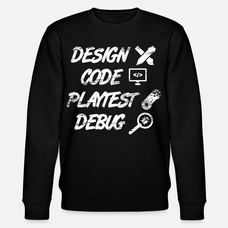 Spieleprogrammierung - Stanley/Stella Unisex Bio-Sweatshirt CHANGER  - Schwarz