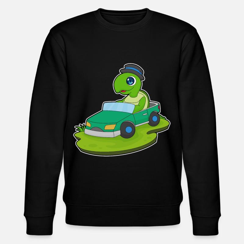 Schildkröte Auto - Stanley/Stella Unisex Bio-Sweatshirt CHANGER - Schwarz