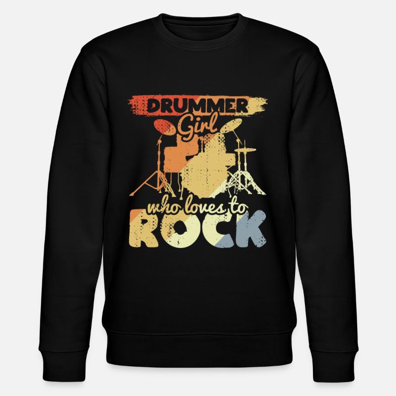 Fille batteuse - Sweat bio CHANGER Stanley/Stella Unisexe - noir