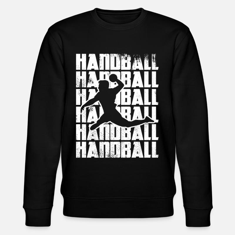 Lustiger Handball - Stanley/Stella Unisex Bio-Sweatshirt CHANGER  - Schwarz