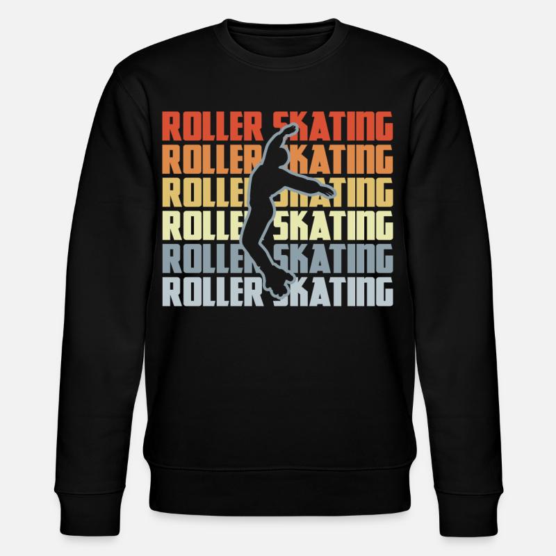 Rollschuh Disco - Stanley/Stella Unisex Bio-Sweatshirt CHANGER  - Schwarz