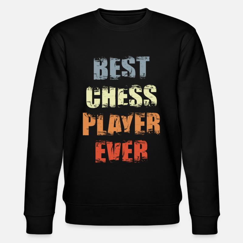 Bester Schachspieler - Stanley/Stella Unisex Bio-Sweatshirt CHANGER  - Schwarz