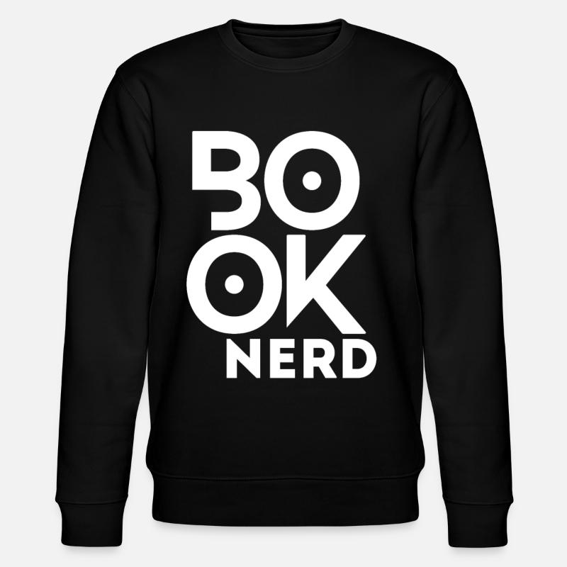 Livre de lecture drôle Nerd - Sweat bio CHANGER Stanley/Stella Unisexe - noir