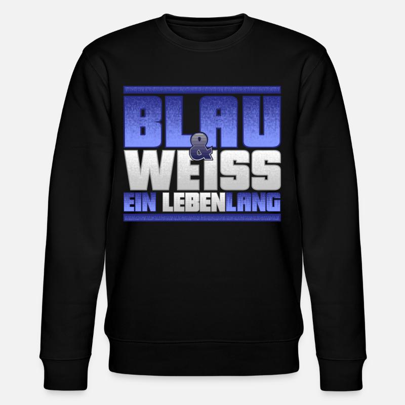 Blau Weiss ein Leben Lang - Stanley/Stella Unisex Bio-Sweatshirt CHANGER  - Schwarz