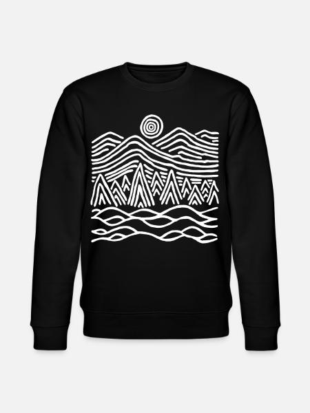 Paysage blanc étrange - Sweat bio CHANGER Stanley/Stella Unisexe - noir