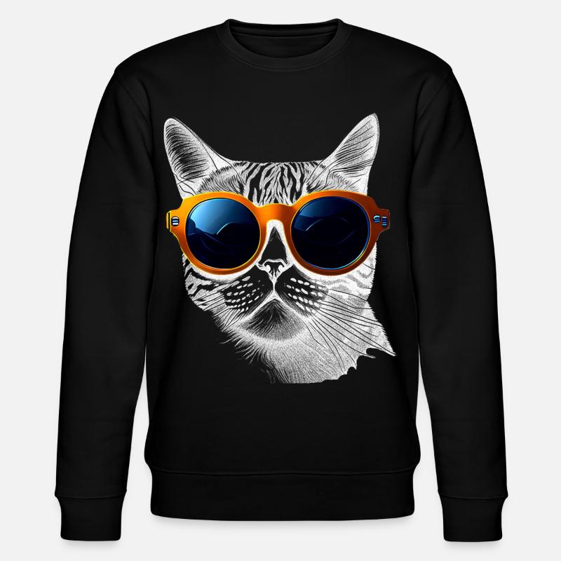 Ambiance de chat cool - Sweat bio CHANGER Stanley/Stella Unisexe - noir