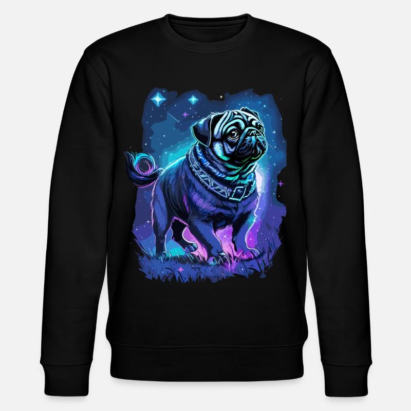 Carlin Chien Minuit Magique - Sweat bio CHANGER Stanley/Stella Unisexe - noir