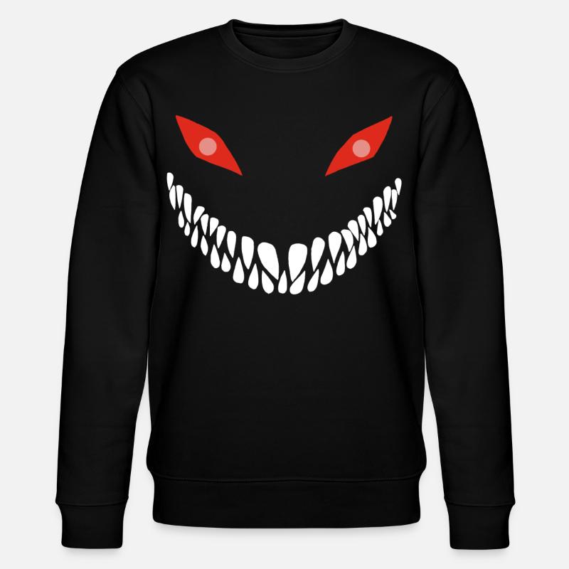 Fleischfressender Lächeln - Stanley/Stella Unisex Bio-Sweatshirt CHANGER - Schwarz