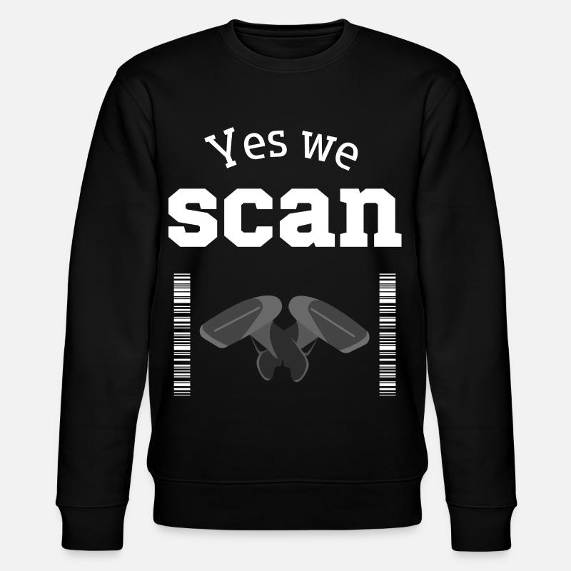 Yes we scan, Scanner, Barcode - Stanley/Stella CHANGER Unisex Organic Sweatshirt - black