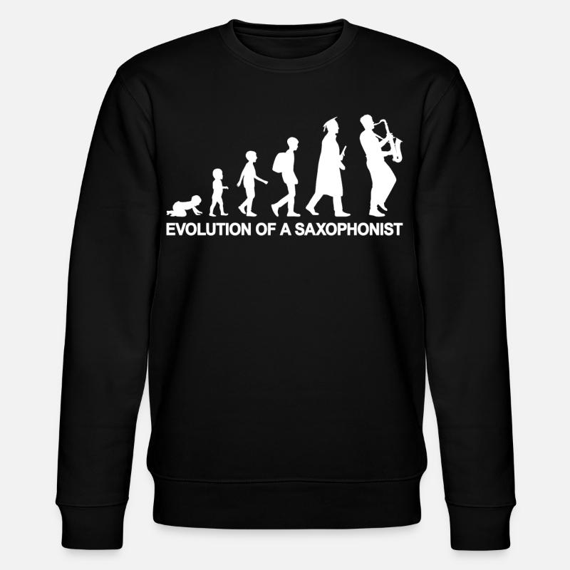 Évolution d’un saxophoniste - Sweat bio CHANGER Stanley/Stella Unisexe - noir