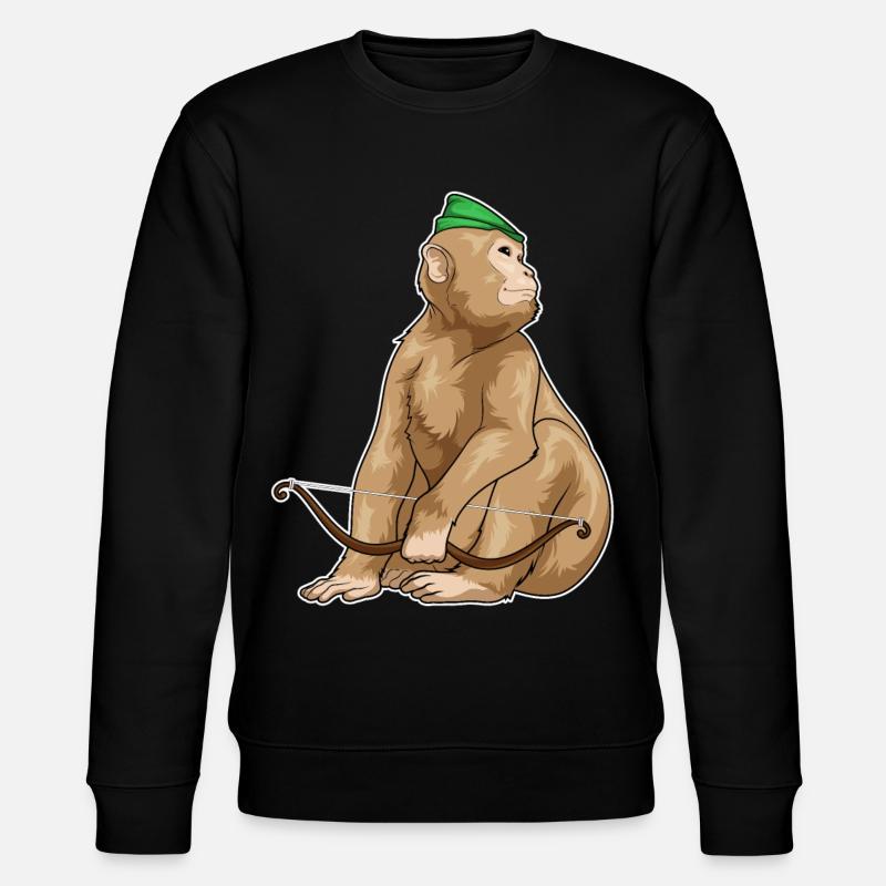 Arc Monkey Archer - Sweat bio CHANGER Stanley/Stella Unisexe - noir