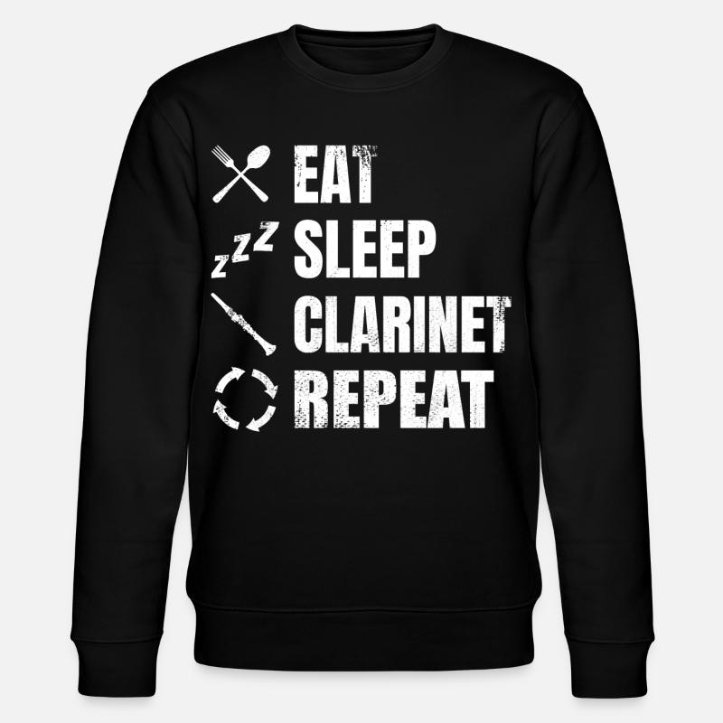 Klarinette Routine - Stanley/Stella Unisex Bio-Sweatshirt CHANGER  - Schwarz