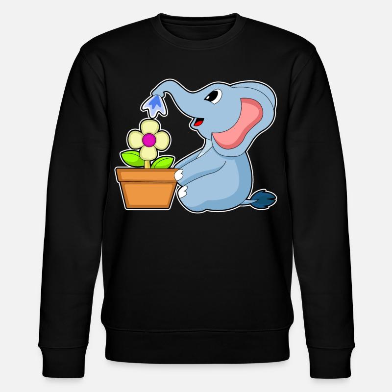 Fleur d’éléphant - Sweat bio CHANGER Stanley/Stella Unisexe - noir