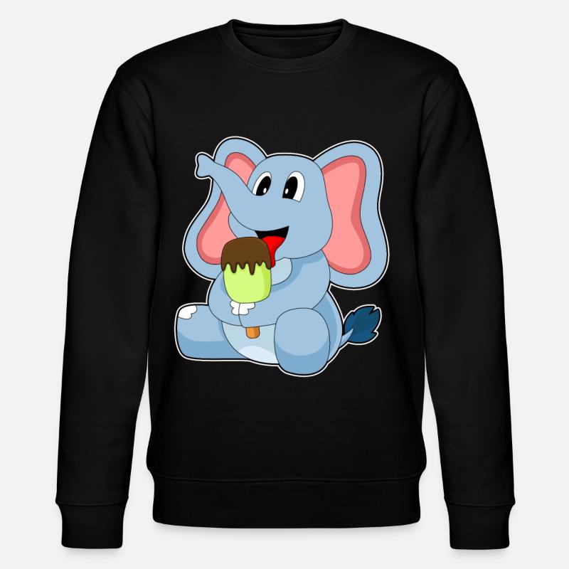 Popsicles d’éléphant - Sweat bio CHANGER Stanley/Stella Unisexe - noir
