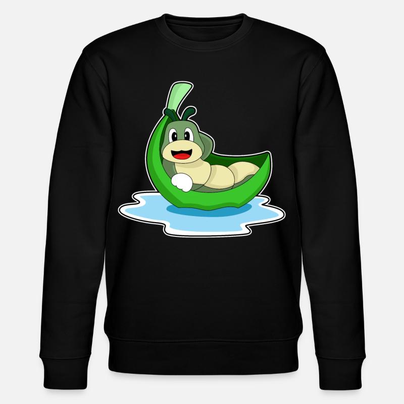 Caterpillar Leaf Boat - Sweat bio CHANGER Stanley/Stella Unisexe - noir