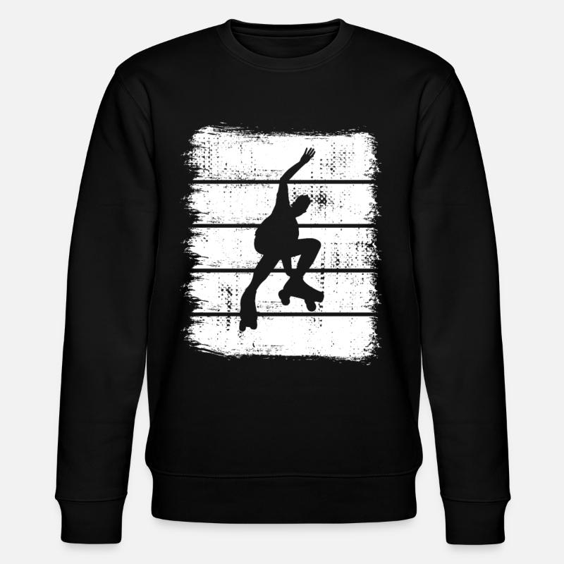 Rollschuhläufer Skizze - Stanley/Stella Unisex Bio-Sweatshirt CHANGER  - Schwarz