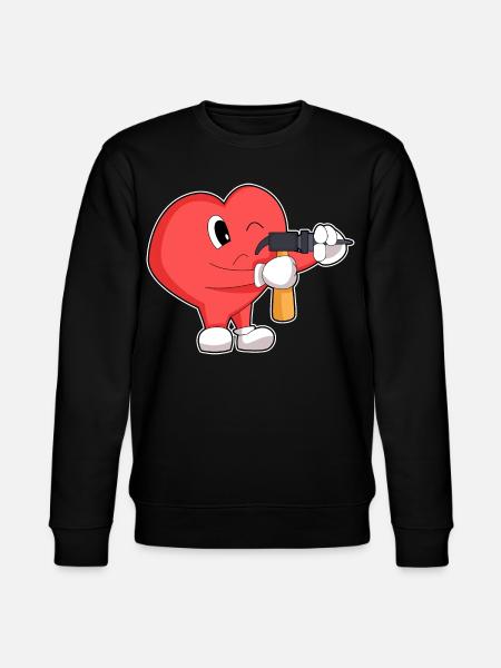 Heart Craftsman Drill Craft - Stanley/Stella CHANGER Unisex Organic Sweatshirt - black
