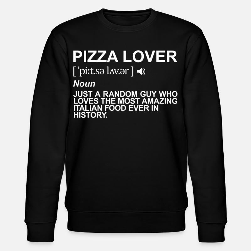 Pizza Liebhaber Begriff - Stanley/Stella Unisex Bio-Sweatshirt CHANGER  - Schwarz