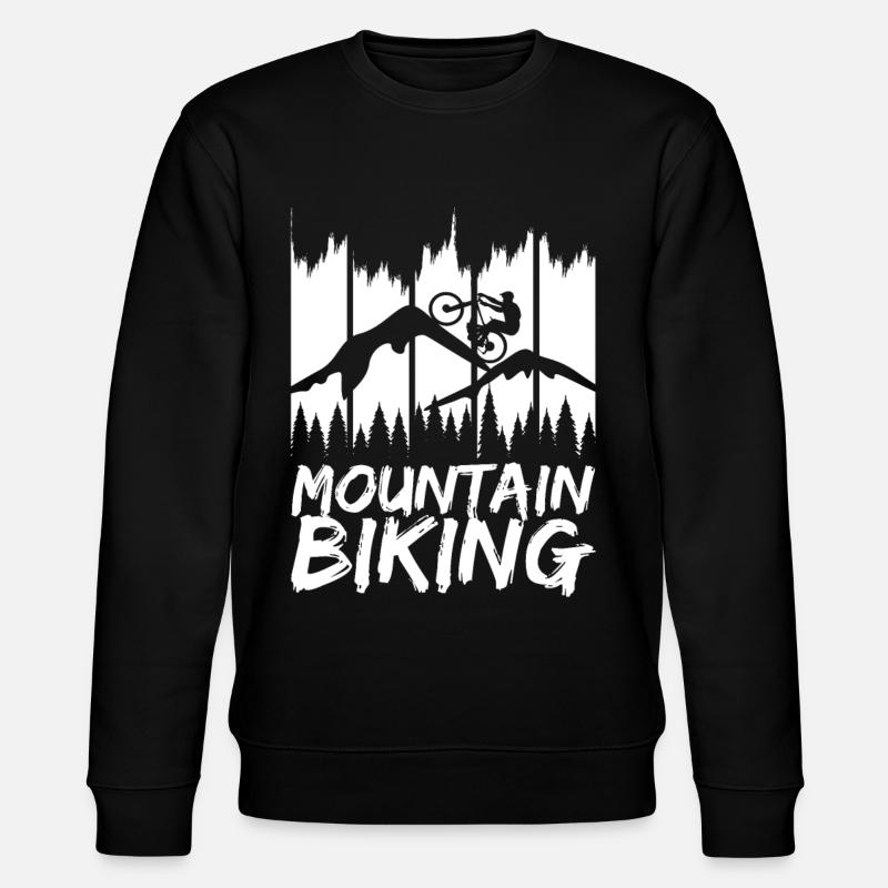 Lustiges Mountainbiking - Stanley/Stella Unisex Bio-Sweatshirt CHANGER - Schwarz