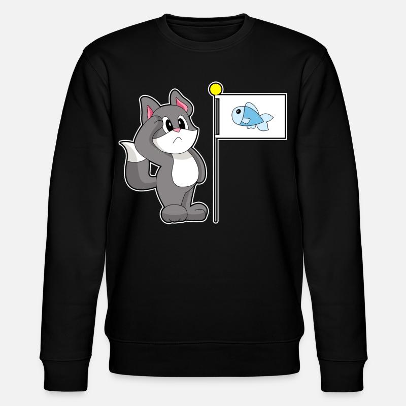 Drapeau de chat - Sweat bio CHANGER Stanley/Stella Unisexe - noir