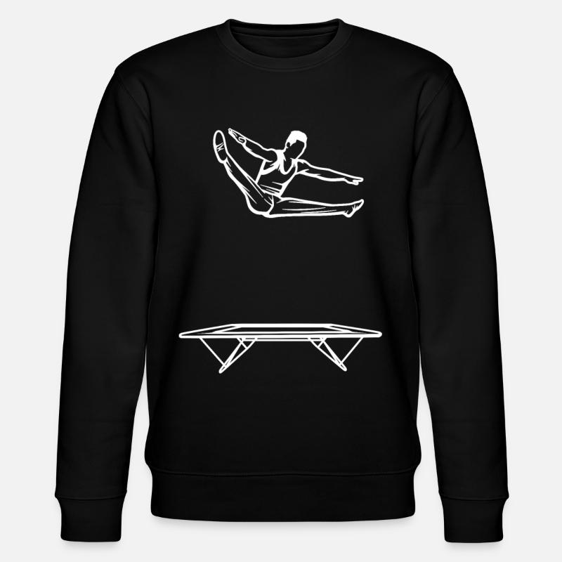 Trampolinspringer Junge - Stanley/Stella Unisex Bio-Sweatshirt CHANGER  - Schwarz