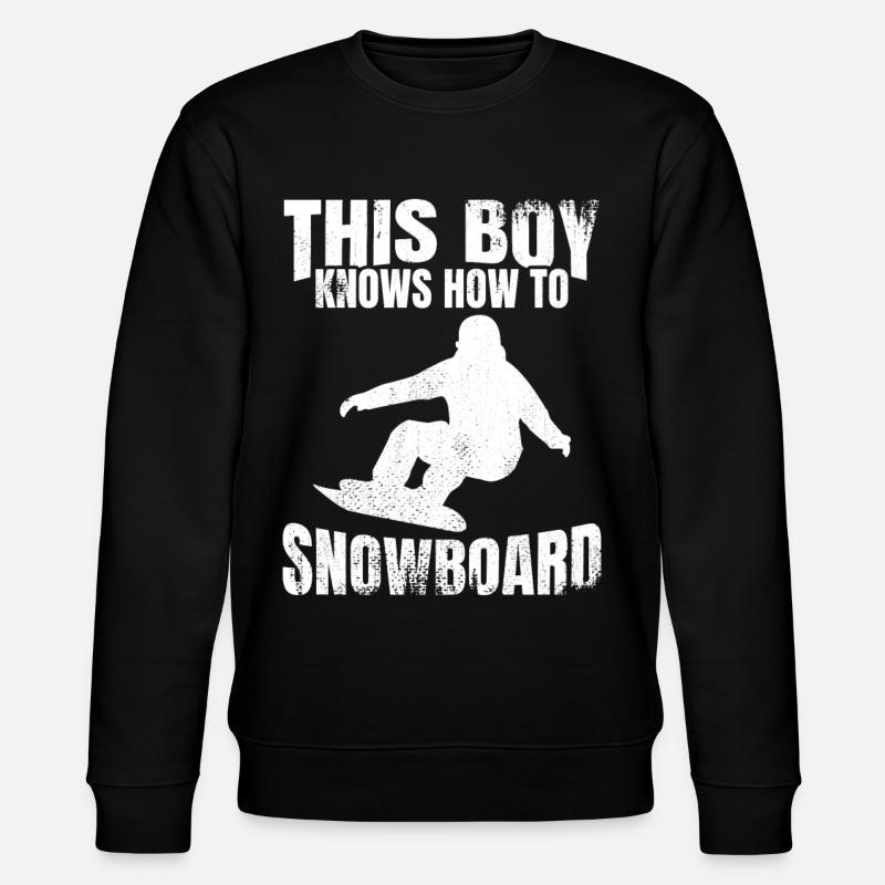 Garçon de snowboard - Sweat bio CHANGER Stanley/Stella Unisexe - noir