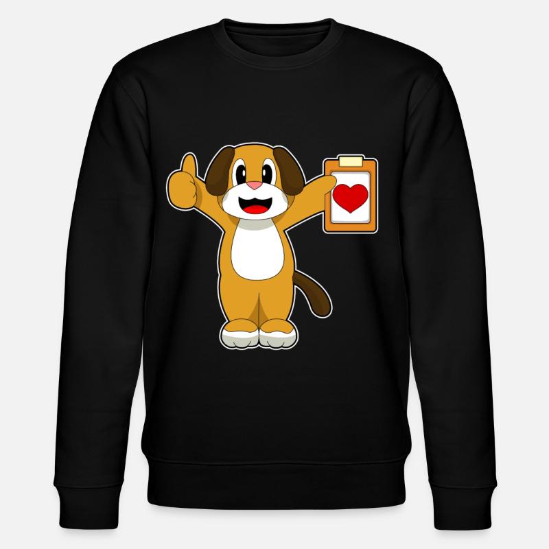 Hund Arzt Notiz - Stanley/Stella Unisex Bio-Sweatshirt CHANGER  - Schwarz