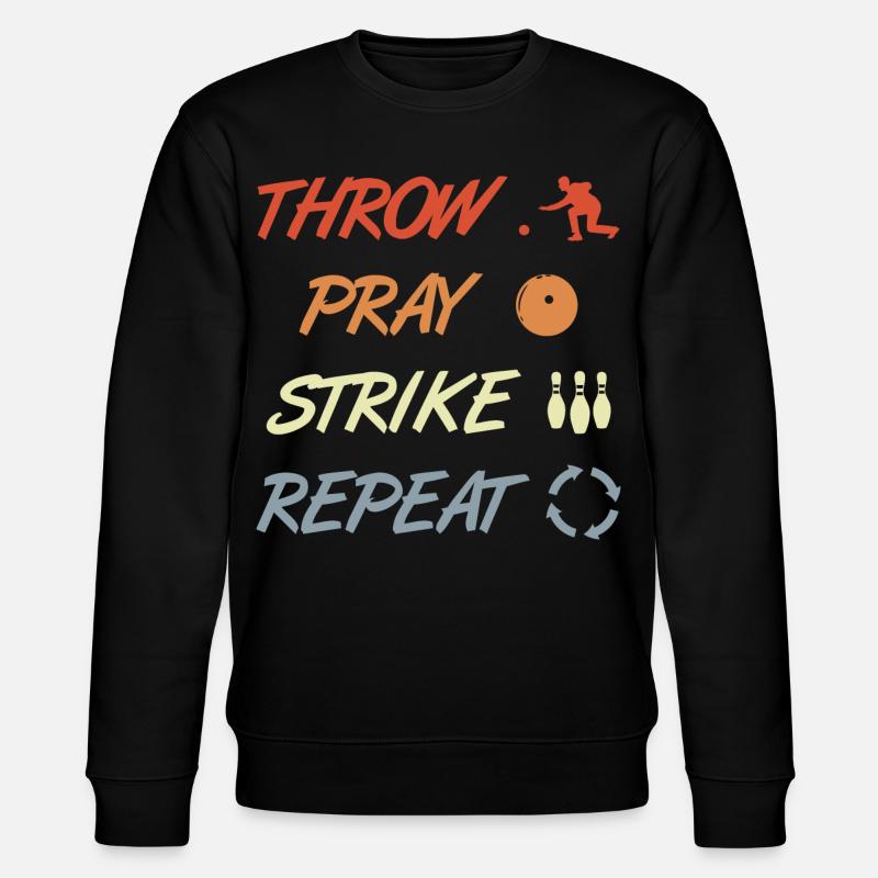 Bowling Witz - Stanley/Stella Unisex Bio-Sweatshirt CHANGER  - Schwarz