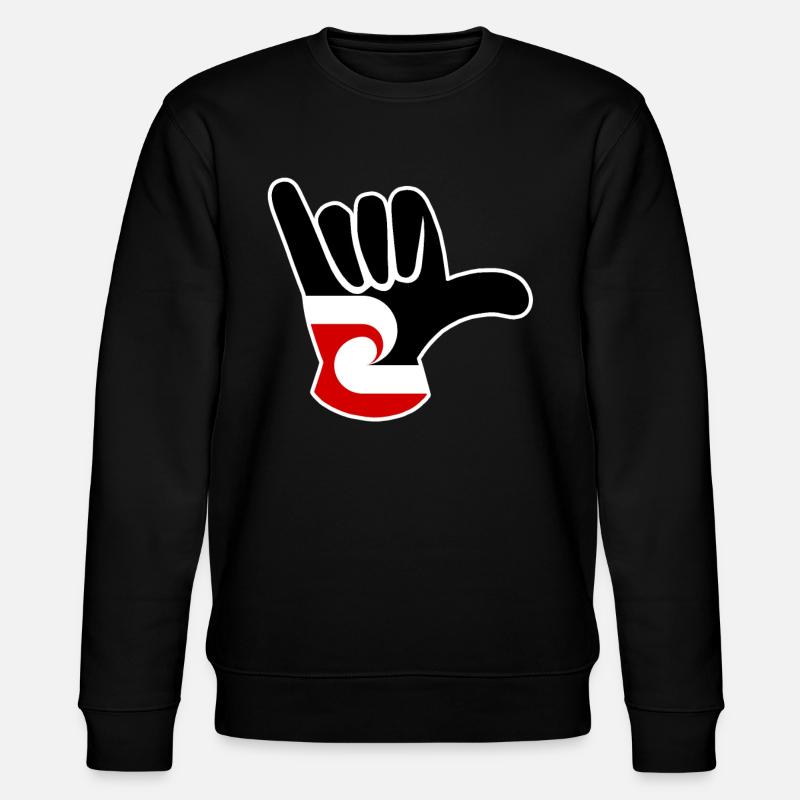 Drapeau maori Shaka - Sweat bio CHANGER Stanley/Stella Unisexe - noir