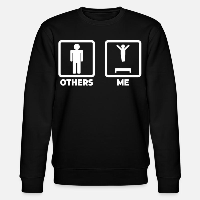 Drôle de pull trampoline - Sweat bio CHANGER Stanley/Stella Unisexe - noir