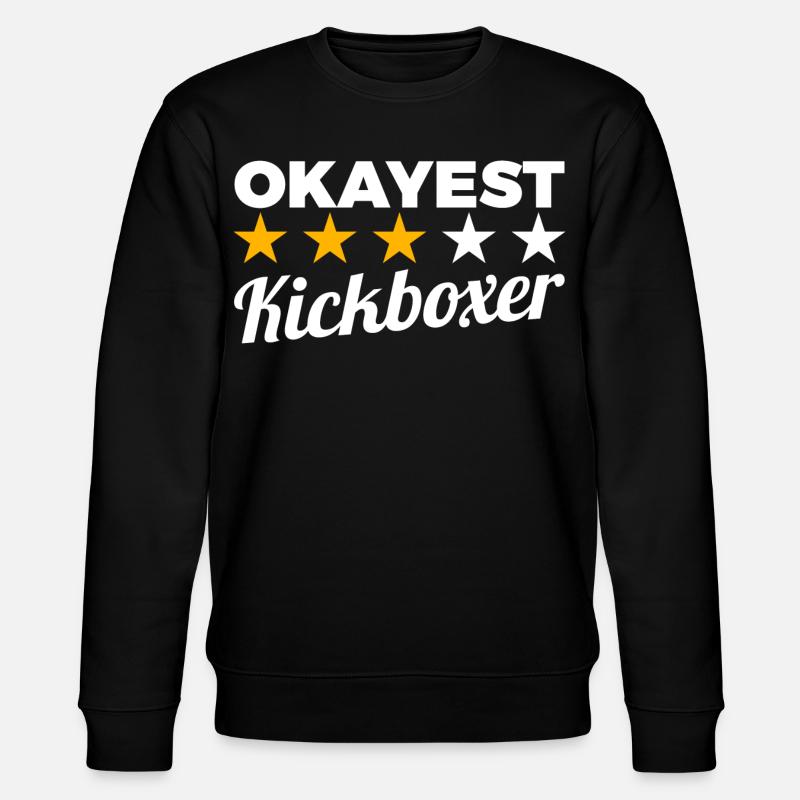 Durchschnittlicher Kickboxer - Stanley/Stella Unisex Bio-Sweatshirt CHANGER  - Schwarz
