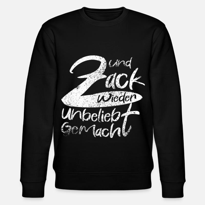 Zack Wieder Unglaublich Gemacht - Stanley/Stella Unisex Bio-Sweatshirt CHANGER  - Schwarz