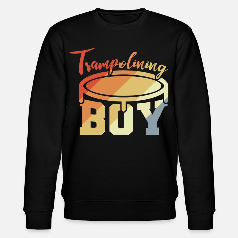 Trampolin Junge - Stanley/Stella Unisex Bio-Sweatshirt CHANGER  - Schwarz