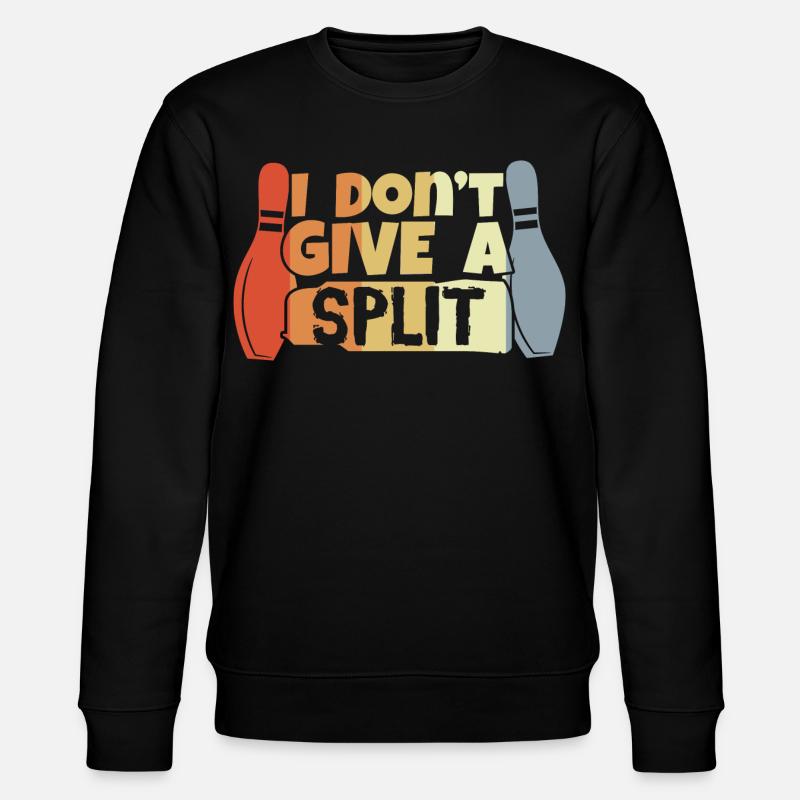 Bowling Spruch - Stanley/Stella Unisex Bio-Sweatshirt CHANGER  - Schwarz