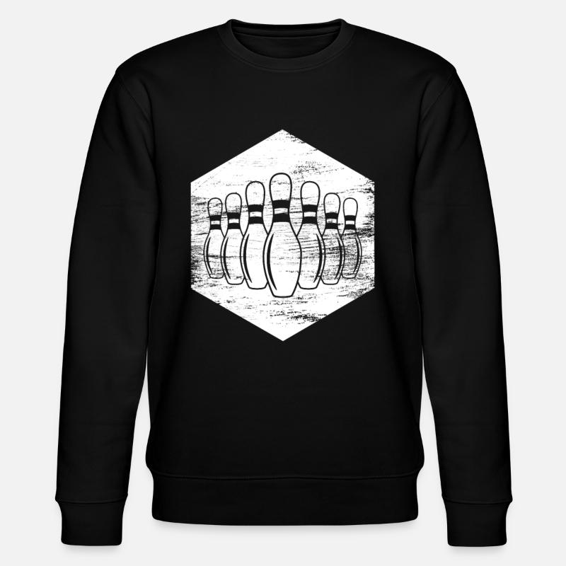 Dessin d’épingles de bowling - Sweat bio CHANGER Stanley/Stella Unisexe - noir