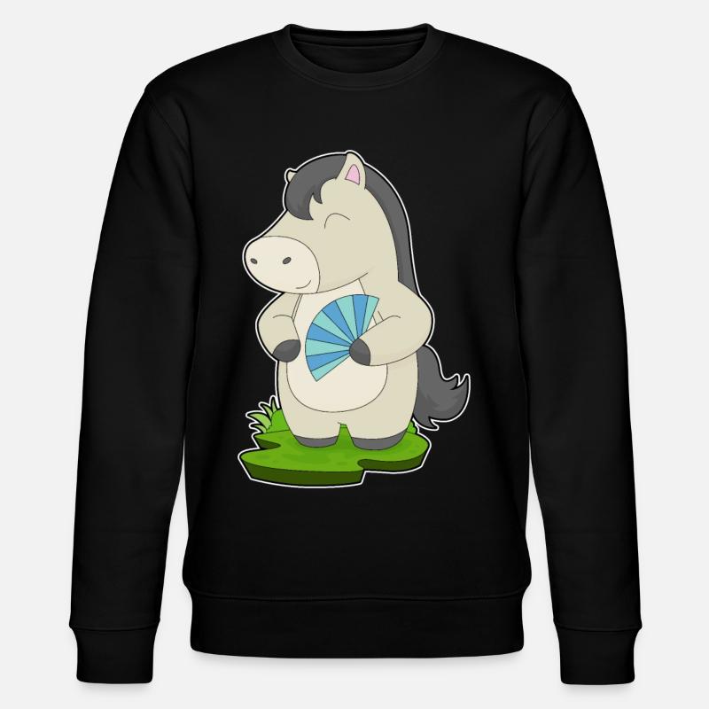 Éventail de main de cheval - Sweat bio CHANGER Stanley/Stella Unisexe - noir