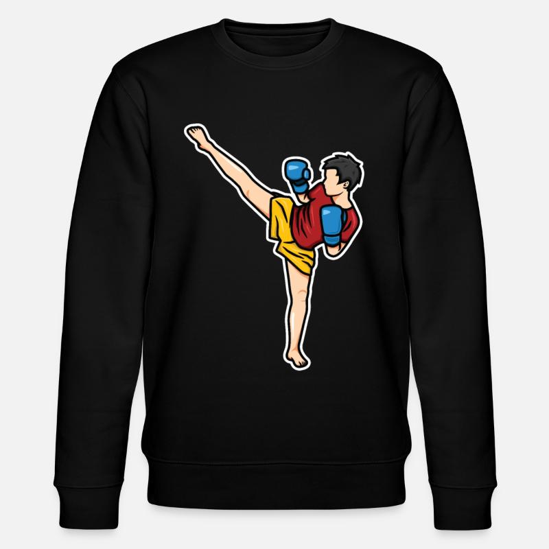 Kinder Kidboxen - Stanley/Stella Unisex Bio-Sweatshirt CHANGER  - Schwarz