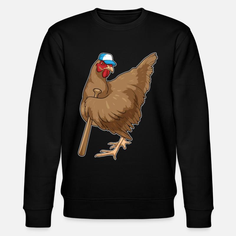 Poulet Baseball Bats - Sweat bio CHANGER Stanley/Stella Unisexe - noir