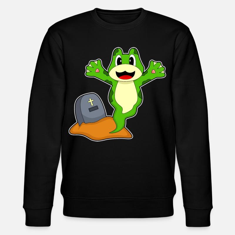 Tombe d’Halloween de grenouille - Sweat bio CHANGER Stanley/Stella Unisexe - noir