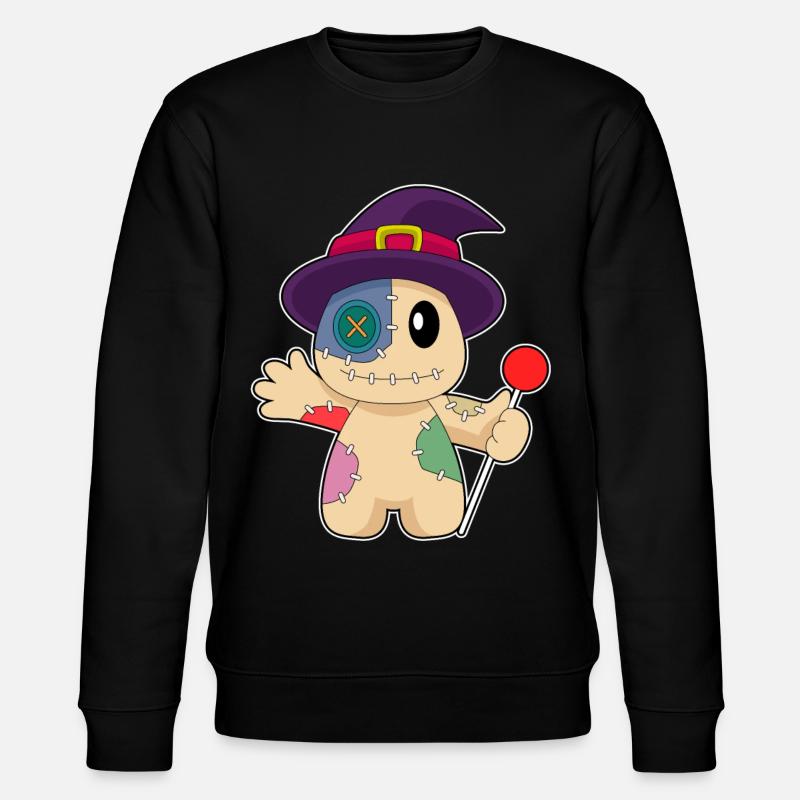 Poupée vaudou Halloween - Sweat bio CHANGER Stanley/Stella Unisexe - noir