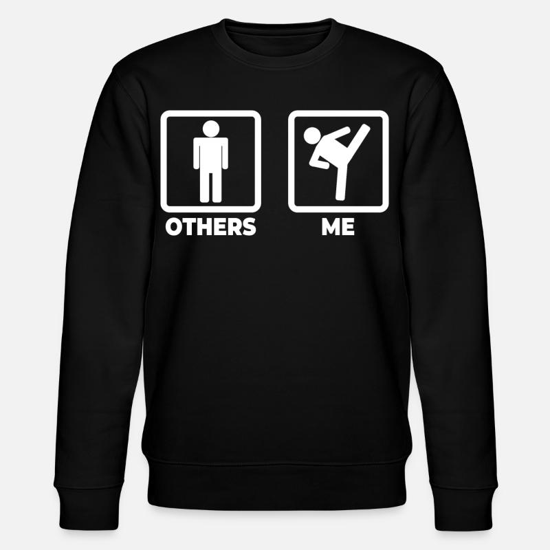 Ich als Kickboxer - Stanley/Stella Unisex Bio-Sweatshirt CHANGER - Schwarz