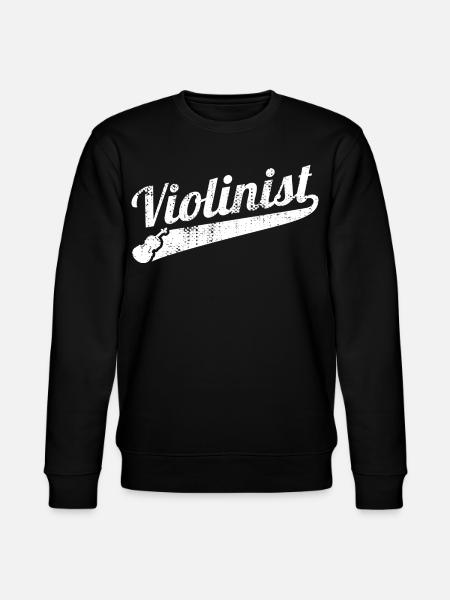 Funny violinist - Stanley/Stella CHANGER Unisex Organic Sweatshirt - black
