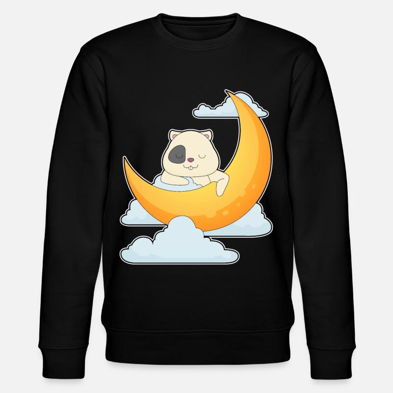 Hamster Nuages de lune - Sweat bio CHANGER Stanley/Stella Unisexe - noir