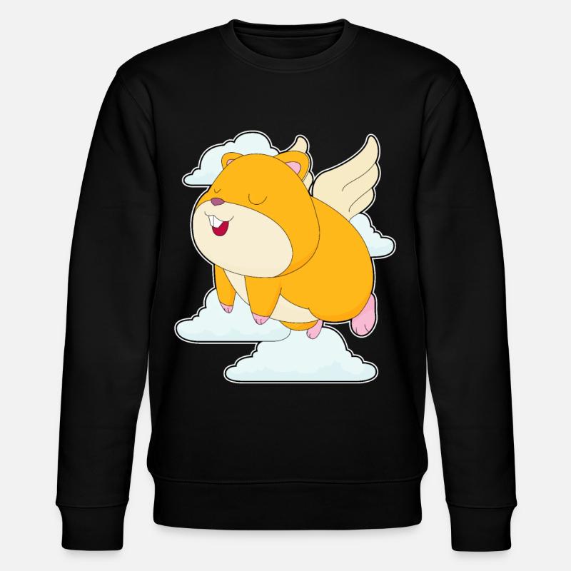 Hamster Clouds - Stanley/Stella CHANGER Unisex Organic Sweatshirt - black