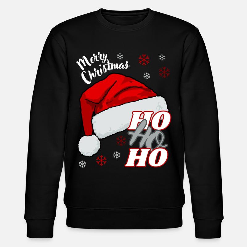 Joyeux Noël HO HO HO - Sweat bio CHANGER Stanley/Stella Unisexe - noir